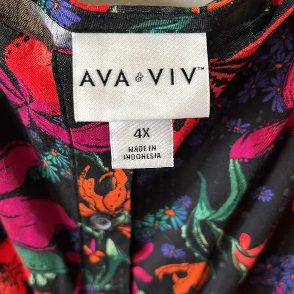 FINAL PRICE 🌺Ava & Viv Floral Sleeveless Dress - Picture 5 of 6